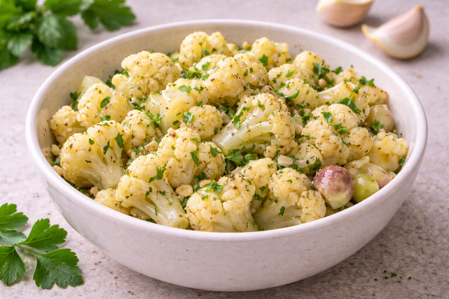 Garlic-Infused Cauliflower