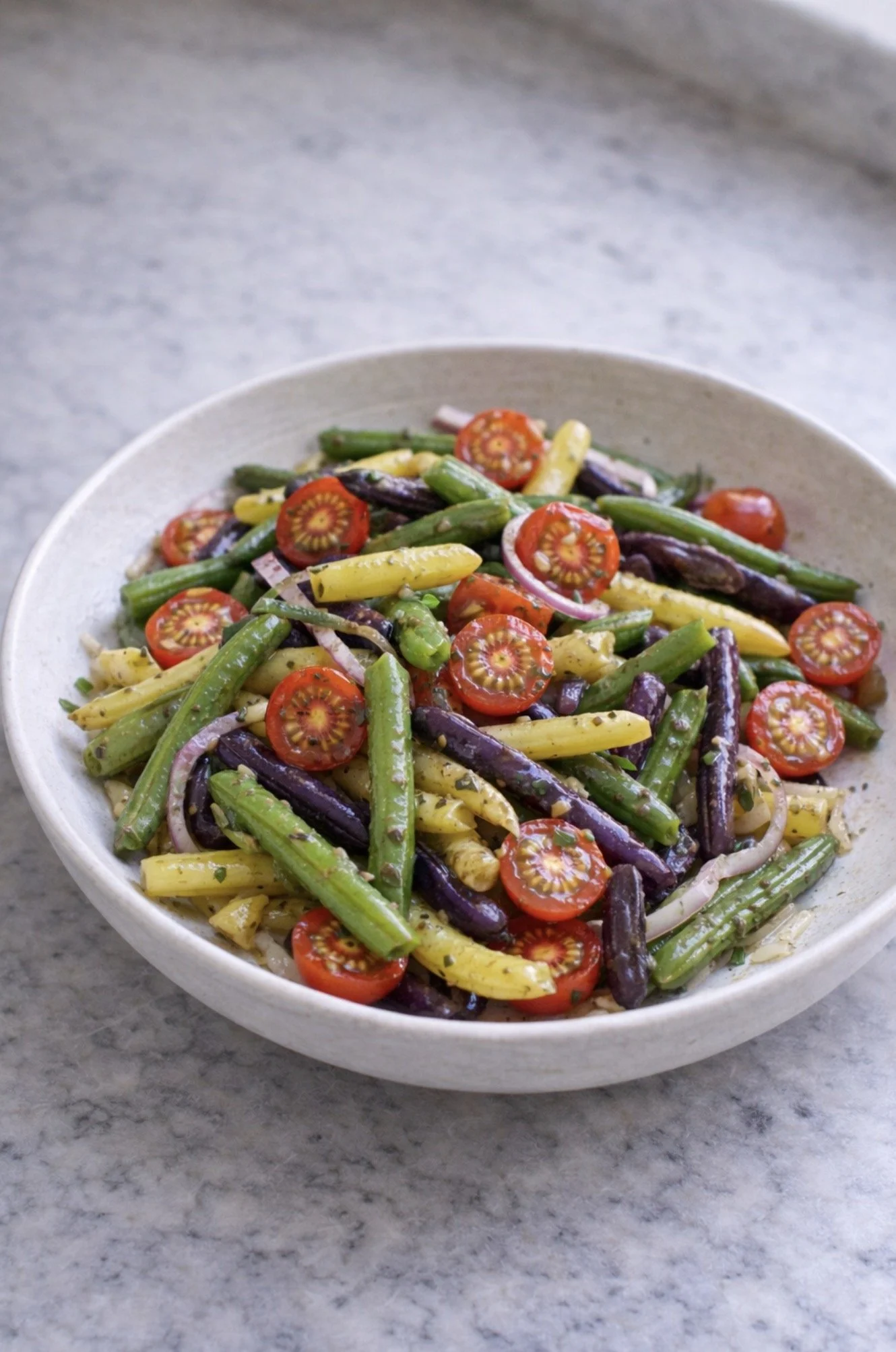 Tri-Color Green Bean Salad