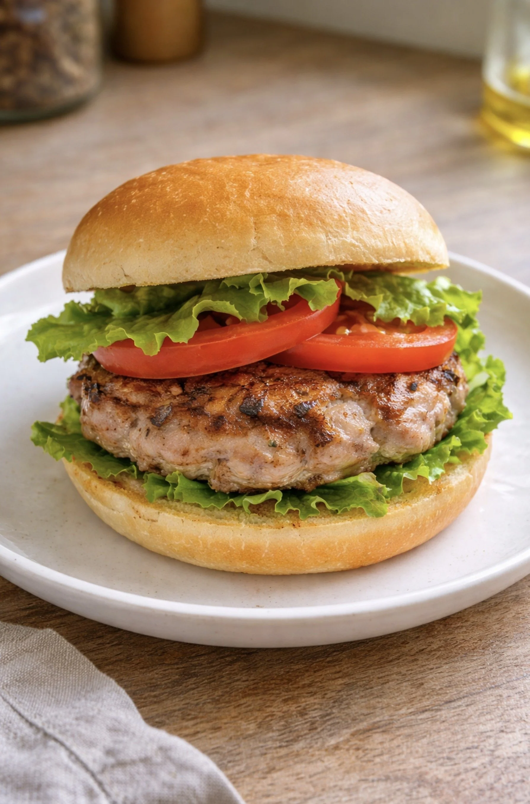 Juicy Turkey Burgers with Garlic &amp; Lemon