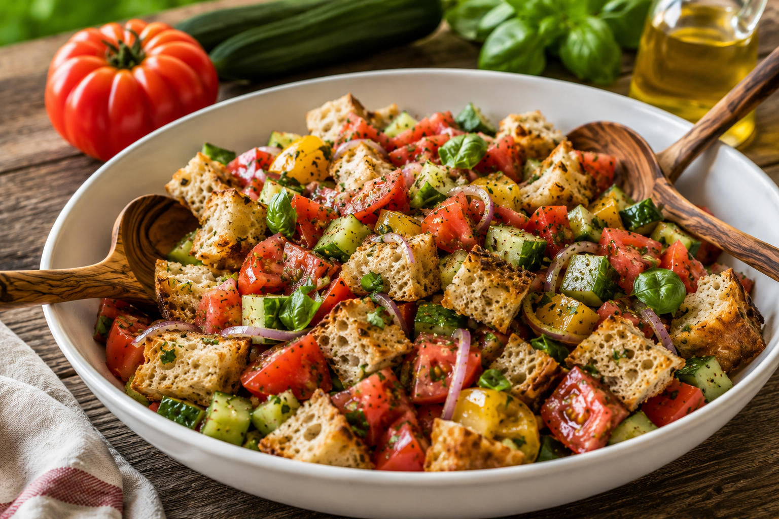 Low-Sodium Panzanella Salad