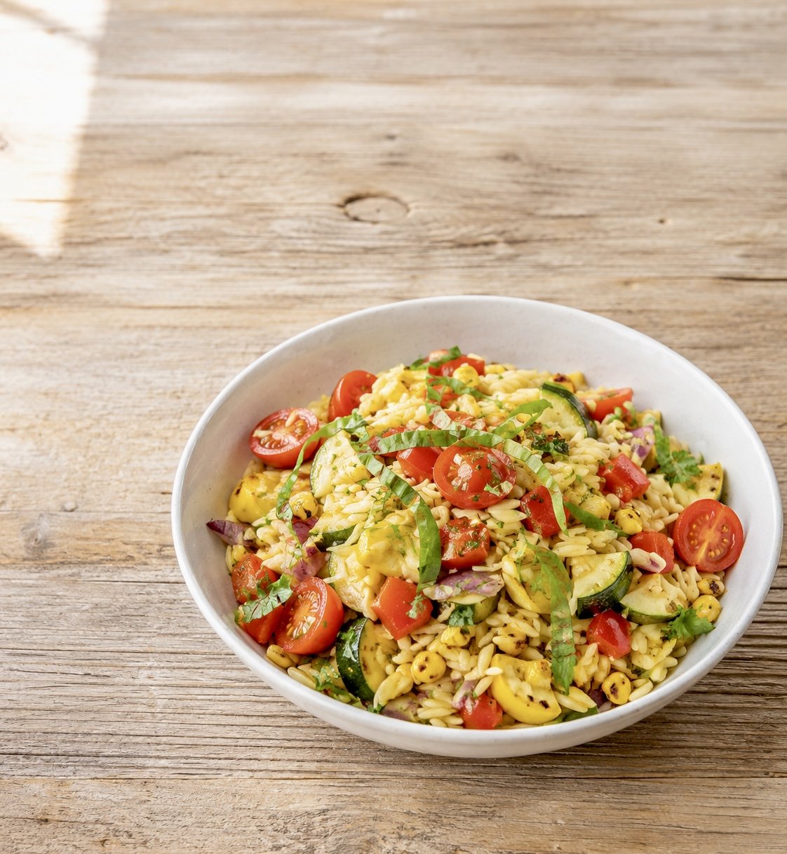 Orzo with Summer Vegetables