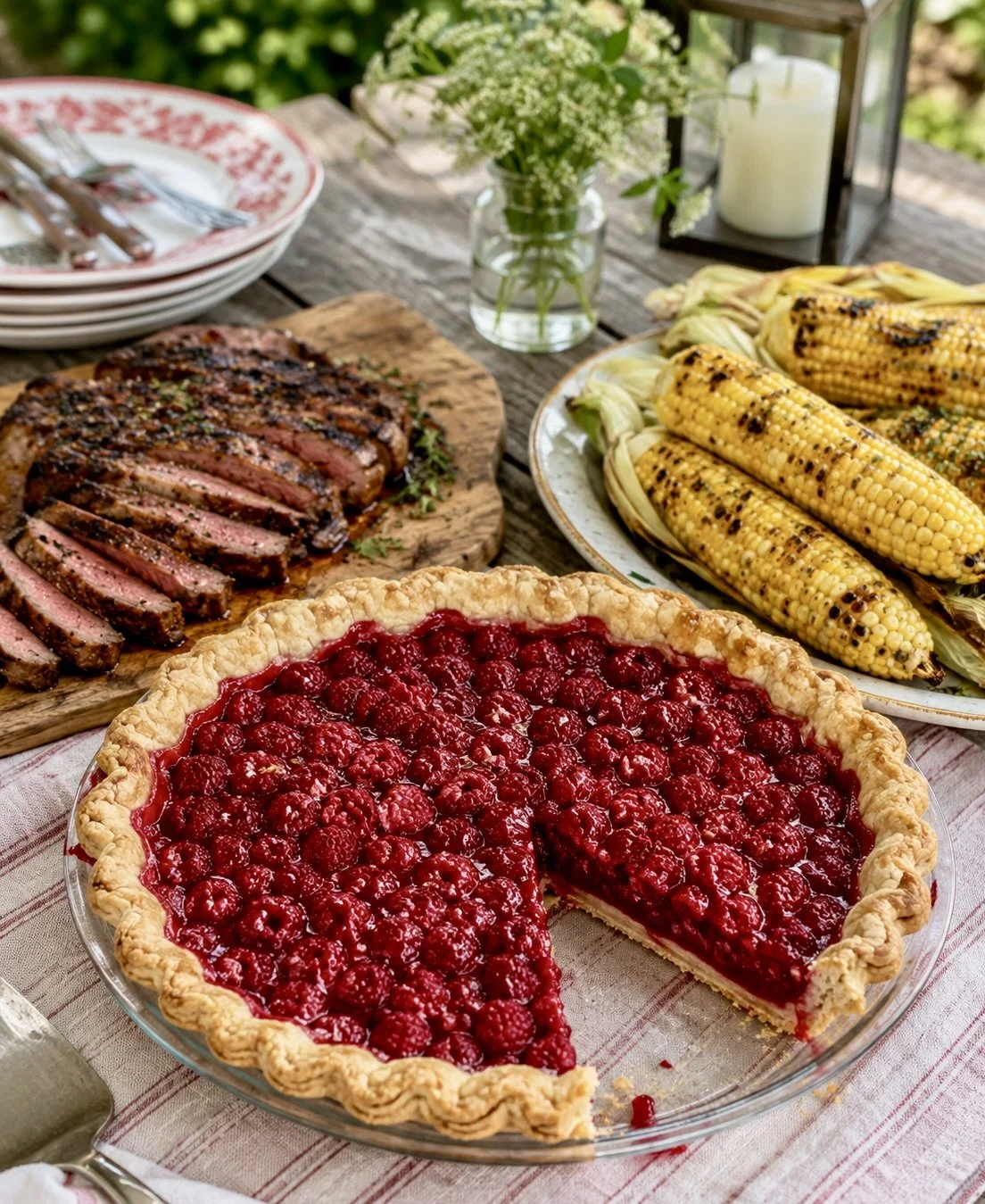 Fresh Blueberry or Raspberry Pie