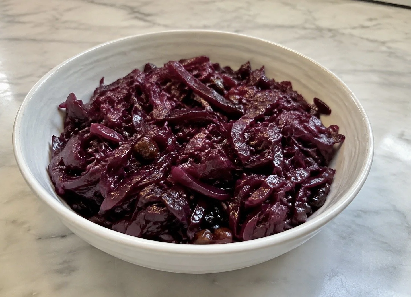 Braised Red Cabbage with Apple Cider Vinegar 