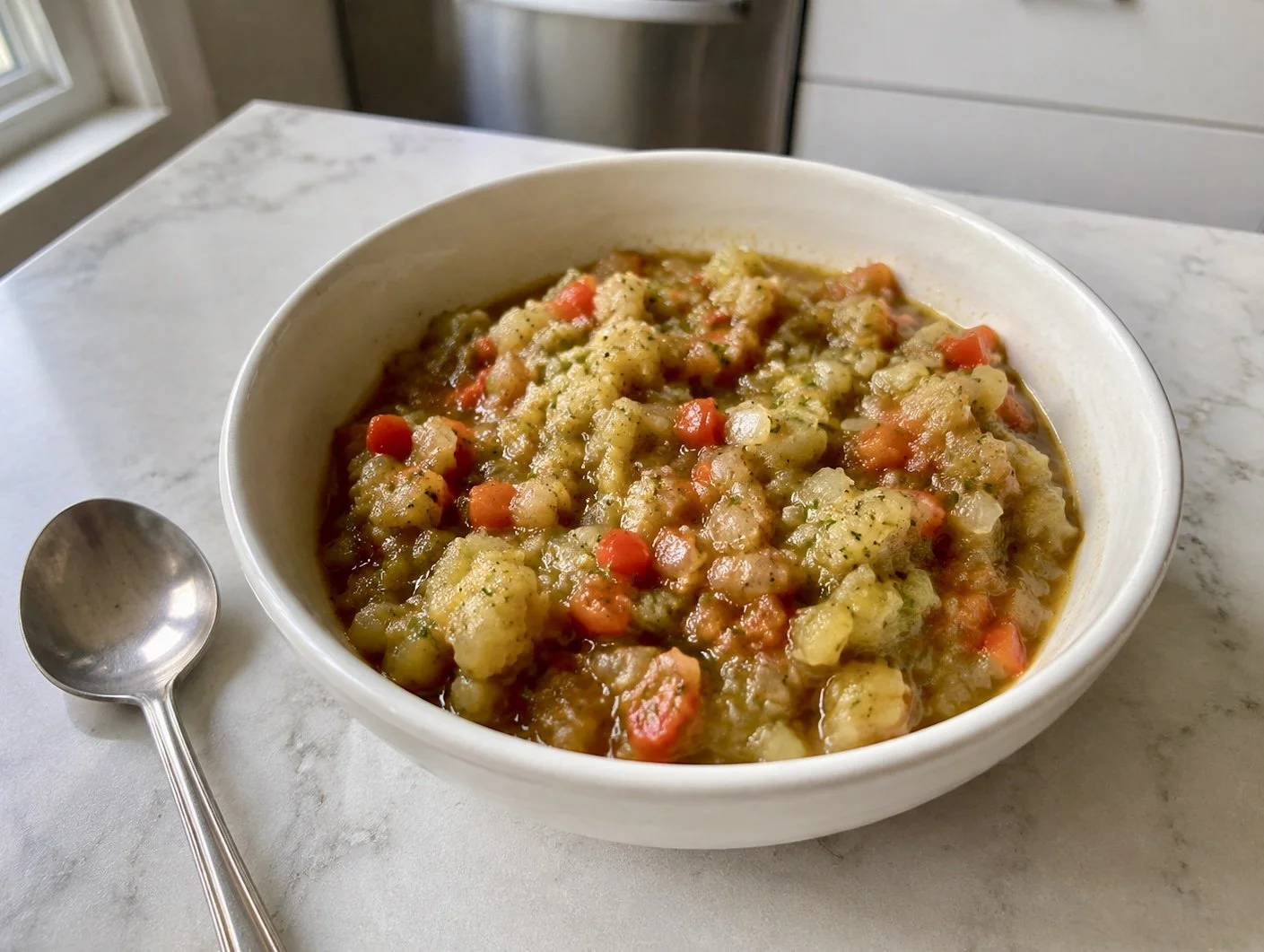 Savory Green Tomato and Red Pepper Sauce