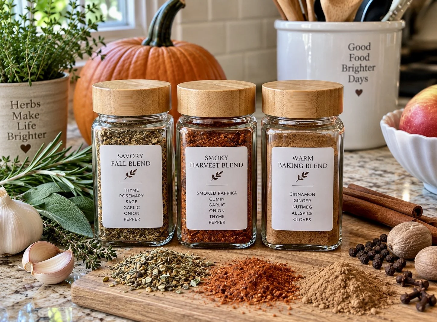Thursday Tip: Make Your Own Salt Free Seasoning Blends for Fall