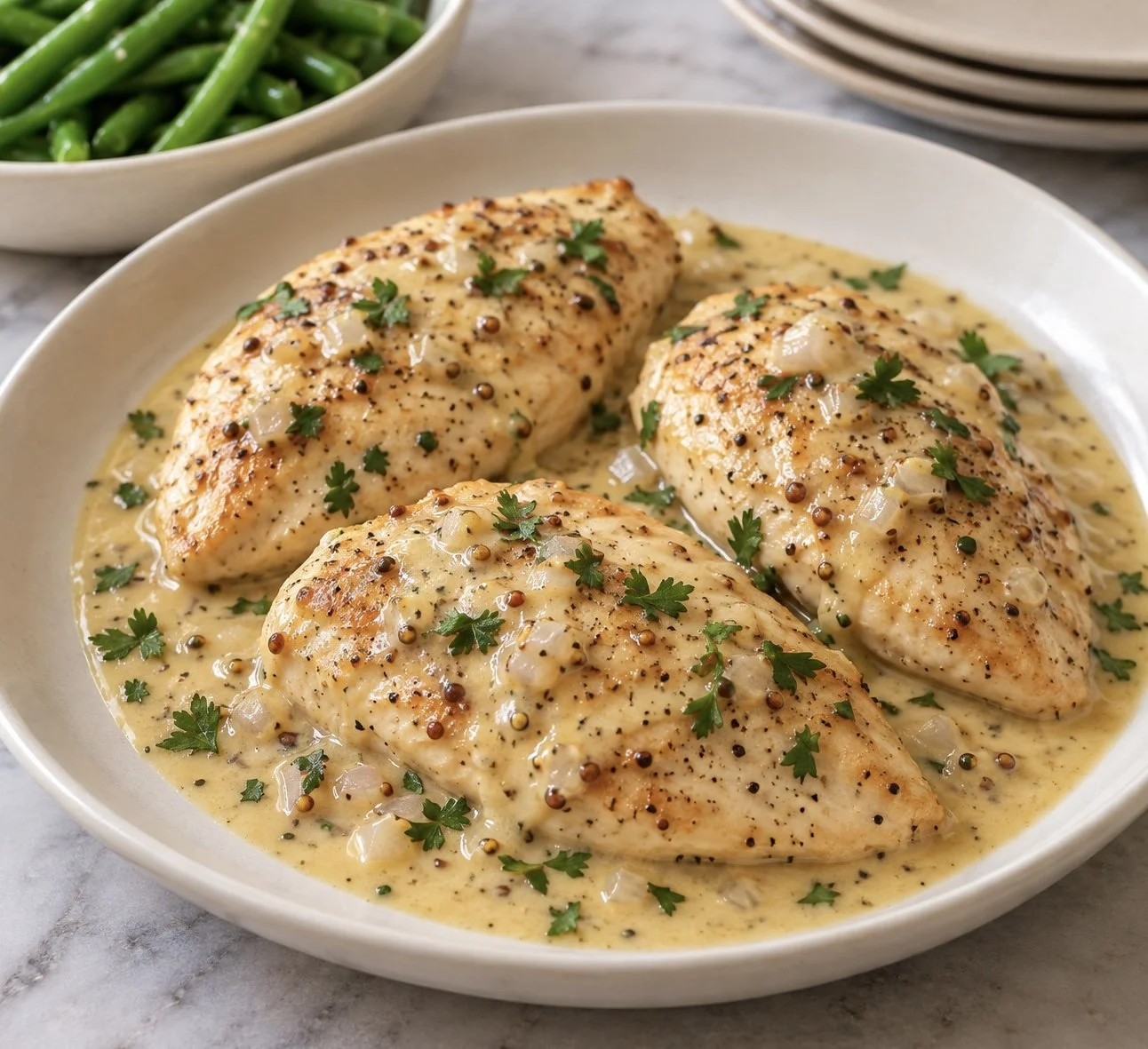 Chicken with Mustard Sauce