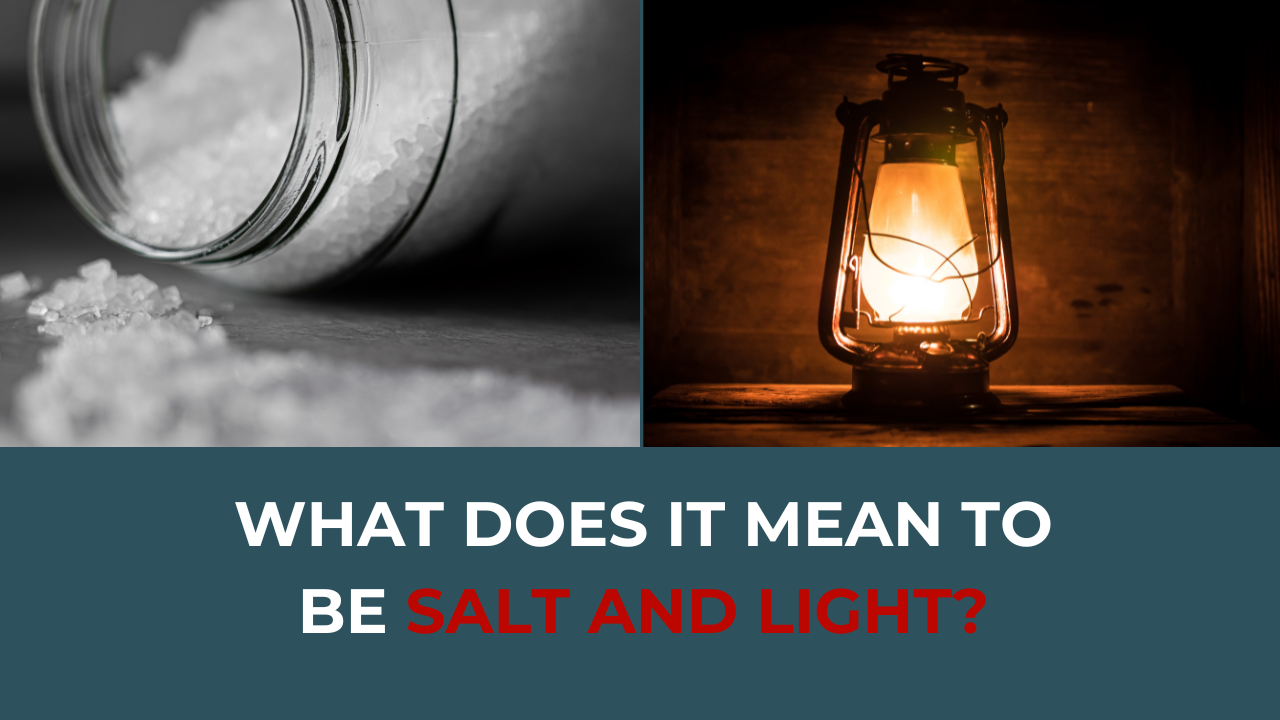 What does it mean to be salt and light?