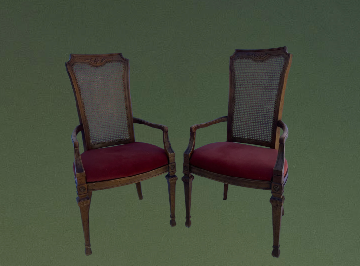 Burnt orange accent chairs. $80 per chair 