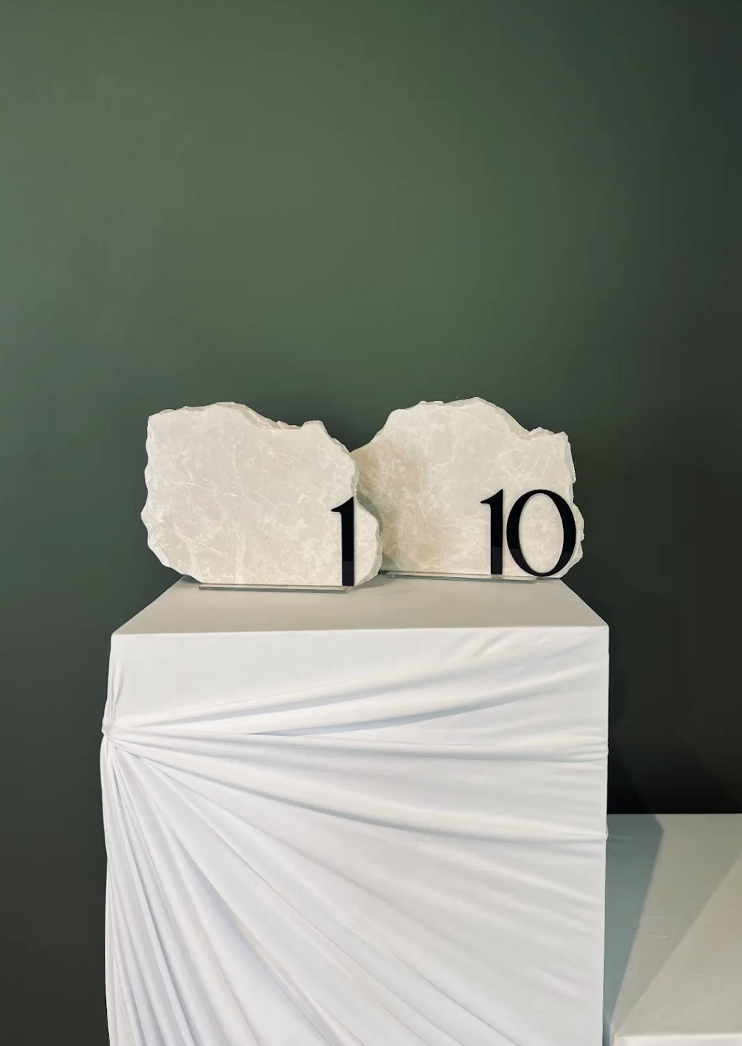 White Rock table numbers. $45 (1-10) 