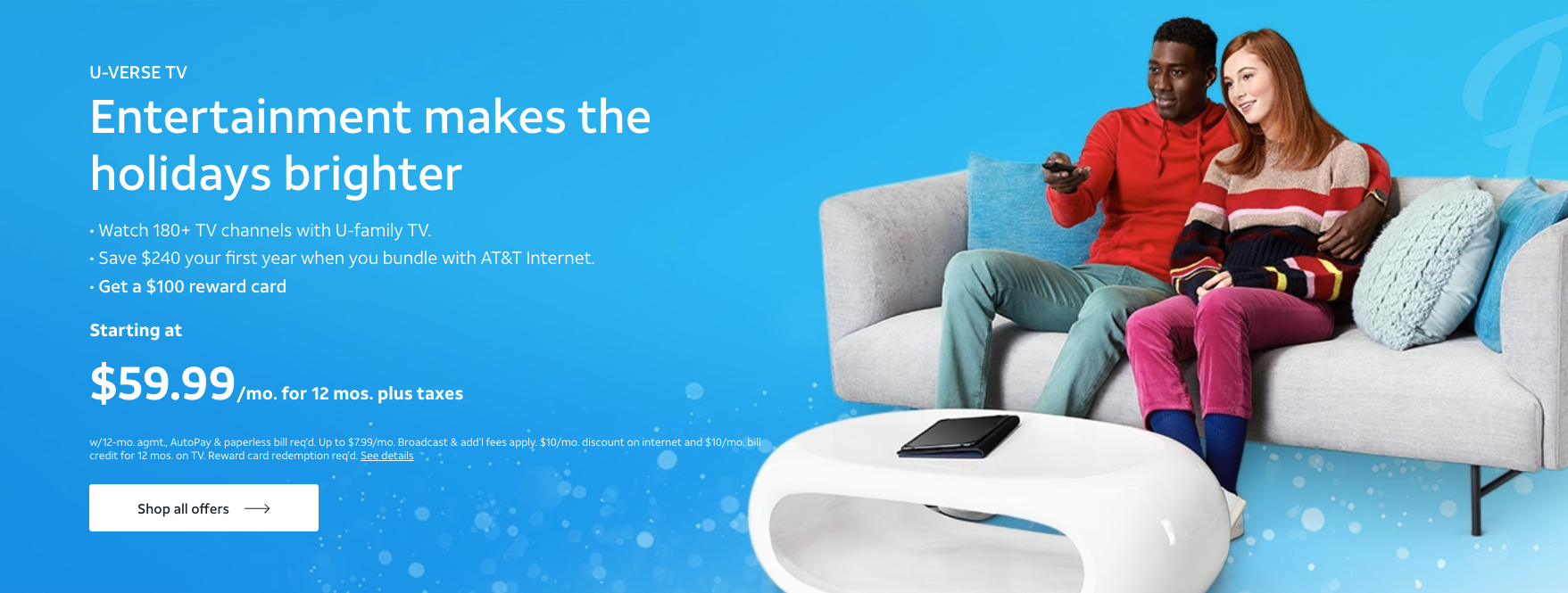 entertainment make the holiday brighter uverse 2019.png