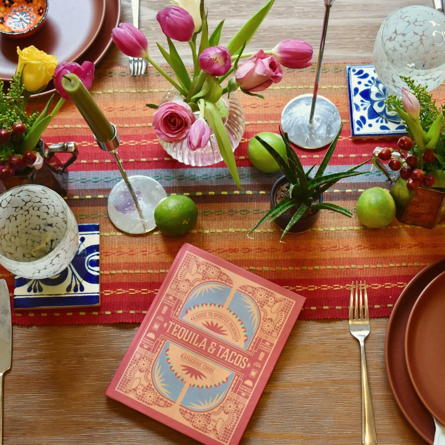 turns out all we needed was a fun table and a spicy marg 🍋&zwj;🟩

#eventplanner #eventstyling #corporatevents #dinnerparty #community