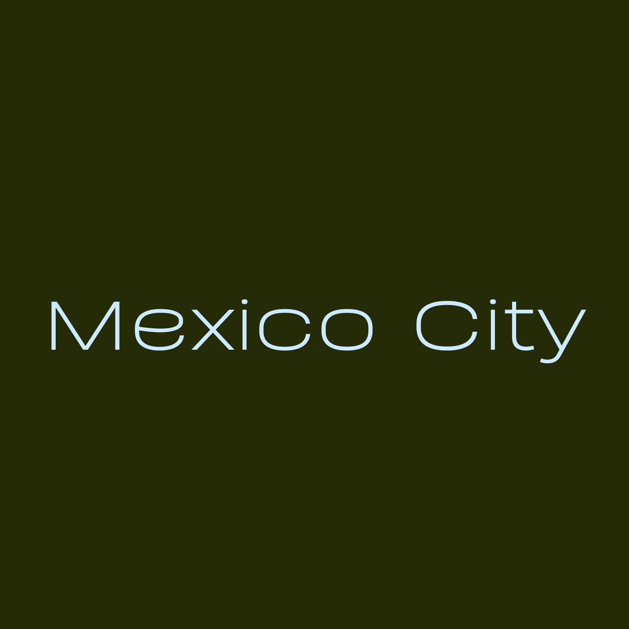 Map of Mexico City with the text 'Mexico City' in light blue.