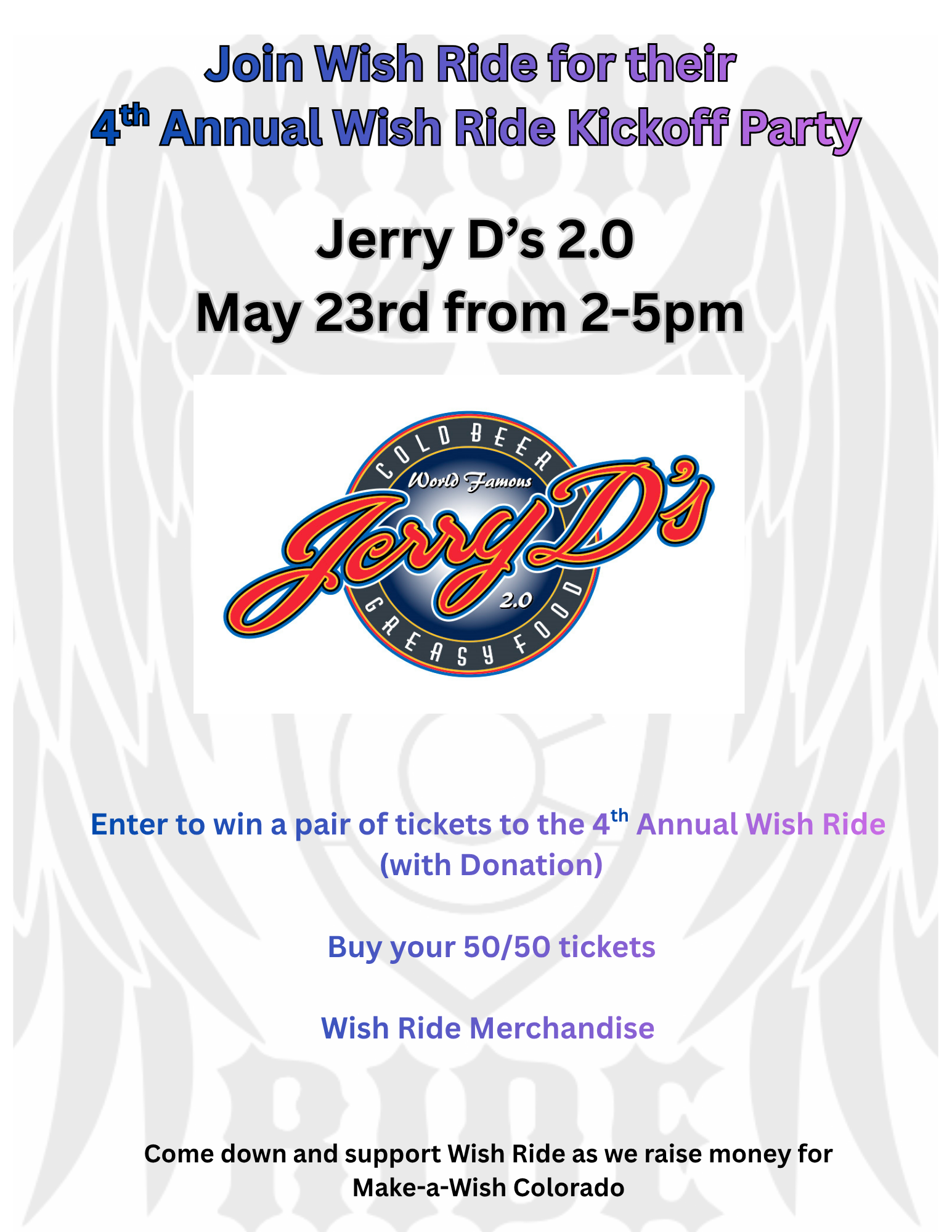 Wish Ride Colorado Upcoming Events — Wish Ride of Colorado