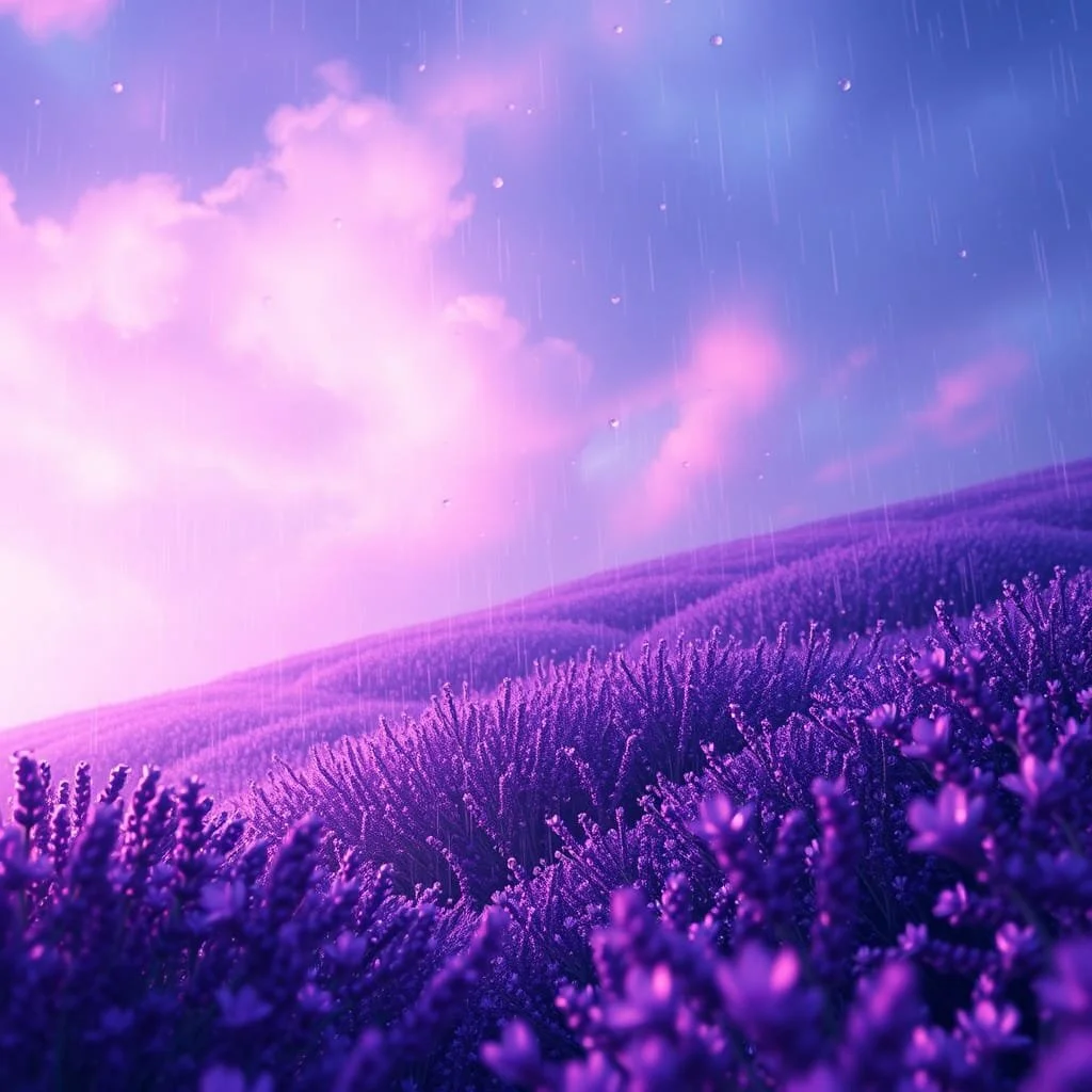 Lavender Rain Candle