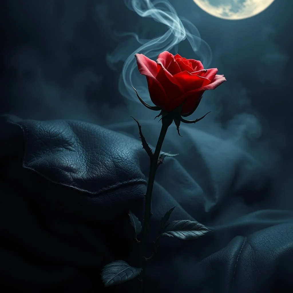 Midnight Leather Candle