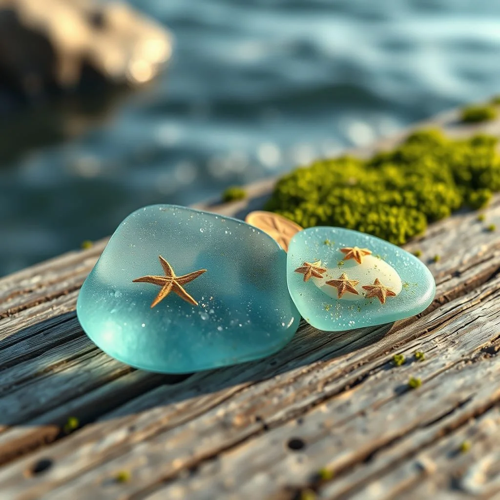 Sea Glass Candle