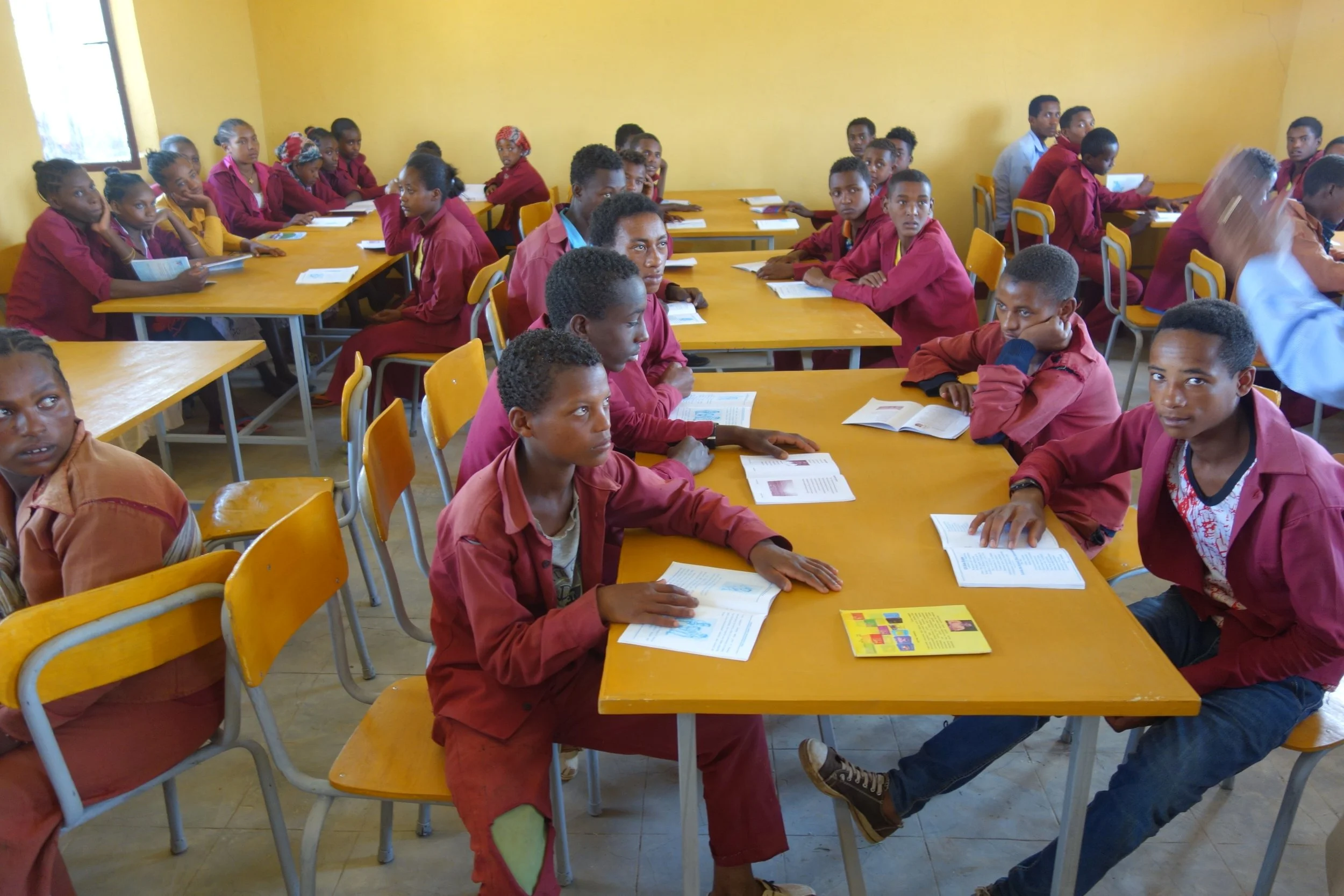 In the new classroom