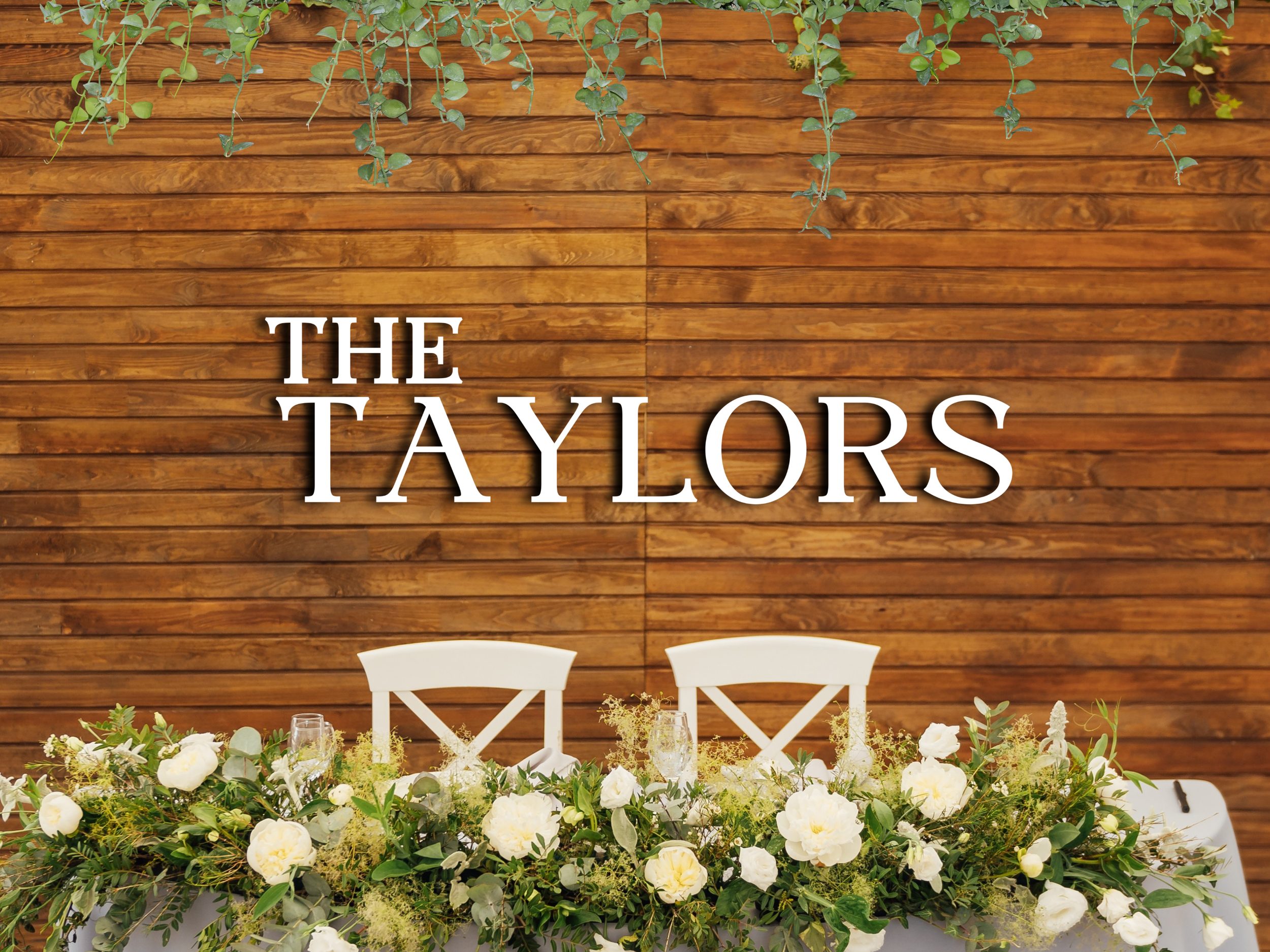 Custom 3D Wood Last Name Sign for Wedding Backdrop #9-FREE SHIPPING