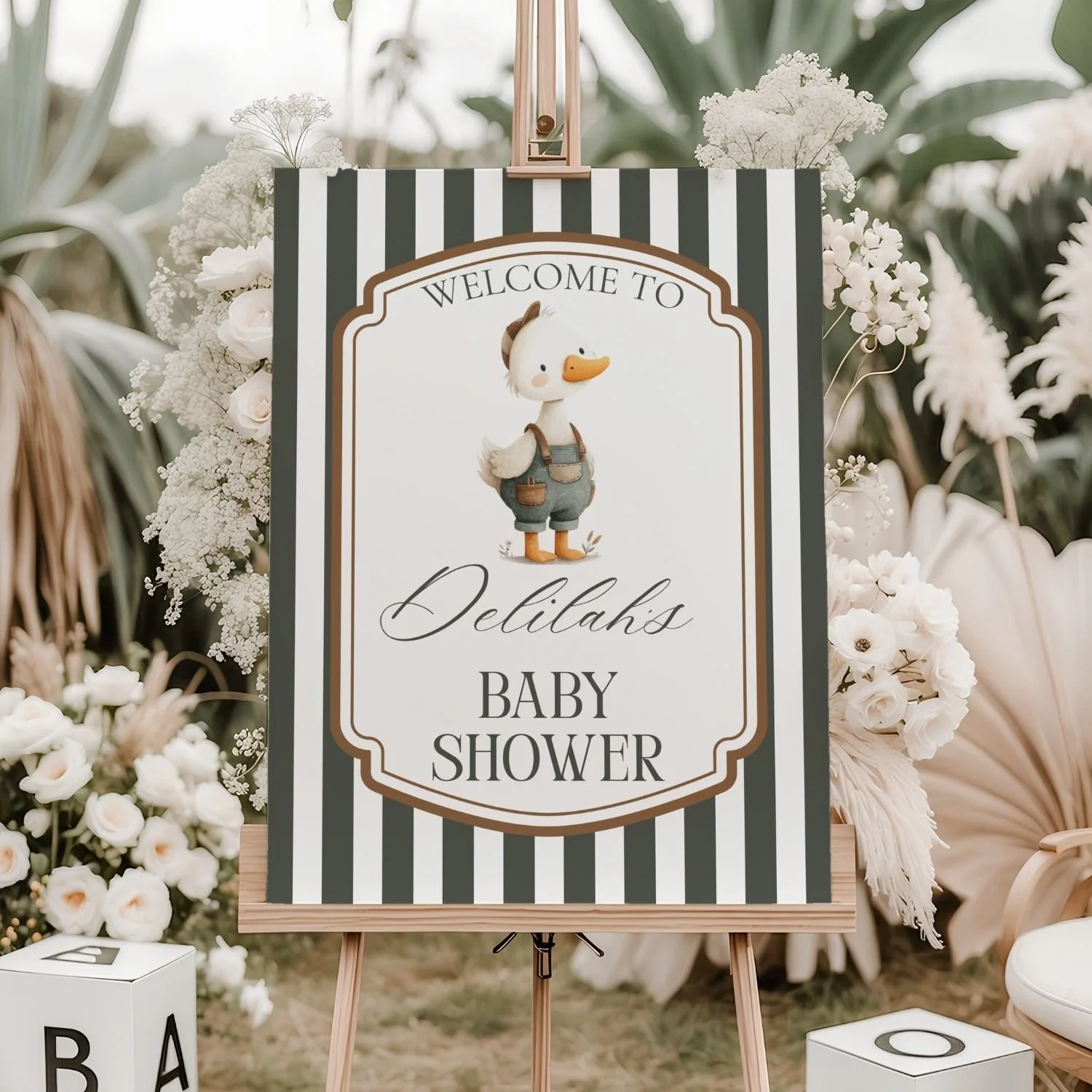Silly Goose Baby Shower Welcome Sign-#125