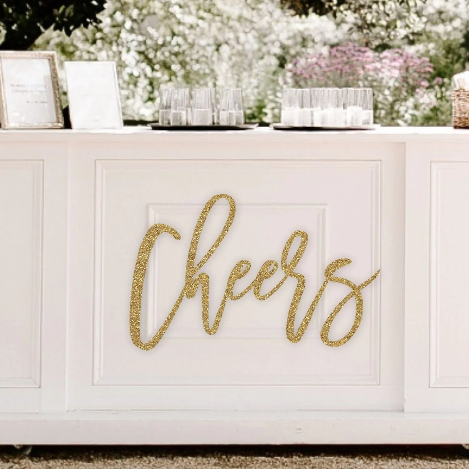 Cheers Bridal Shower Decor 3D Wood Sign #2 FREE SHIPPING