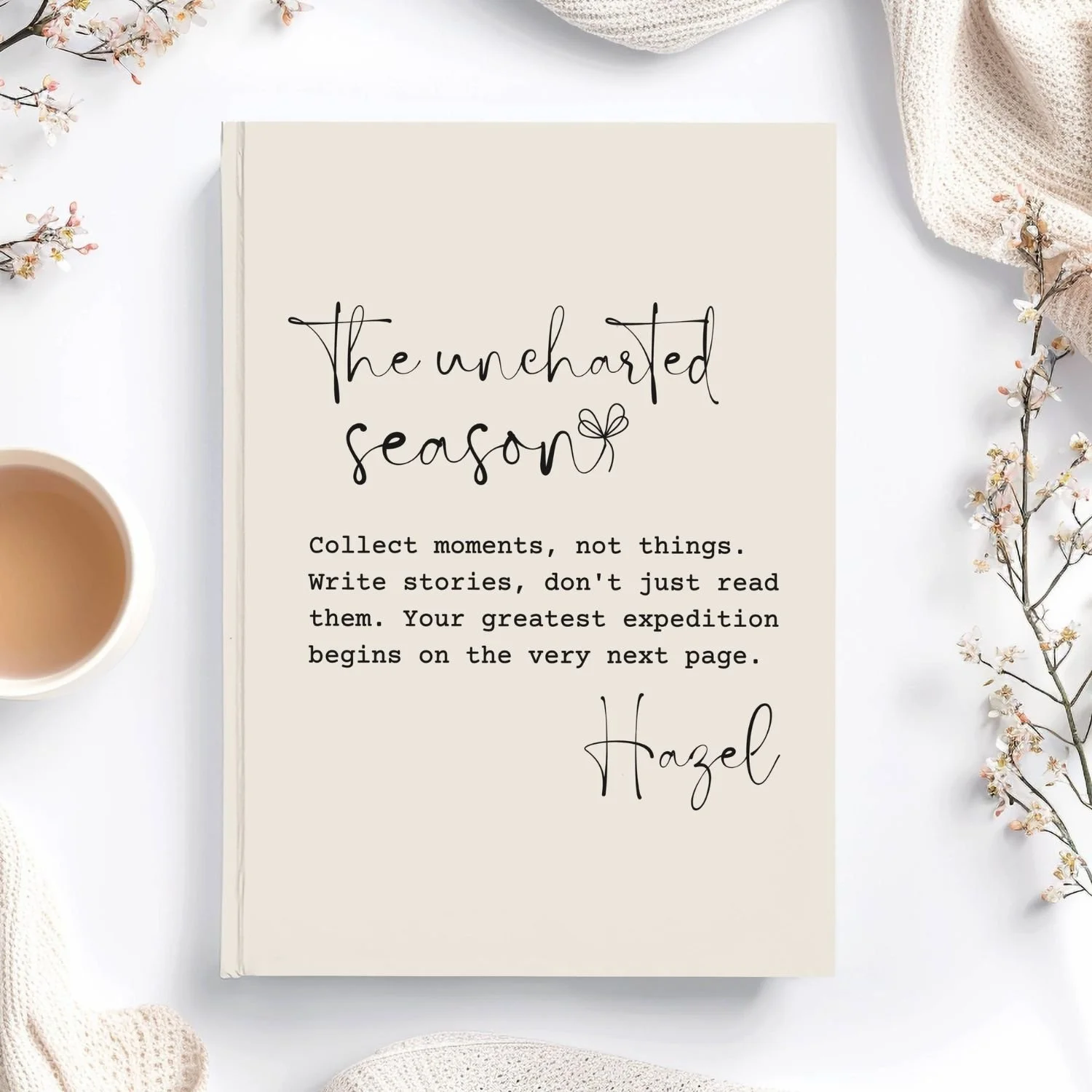 The Uncharted Season Personalized Hardcover Journal – Empty Nest Mother's Gift J12