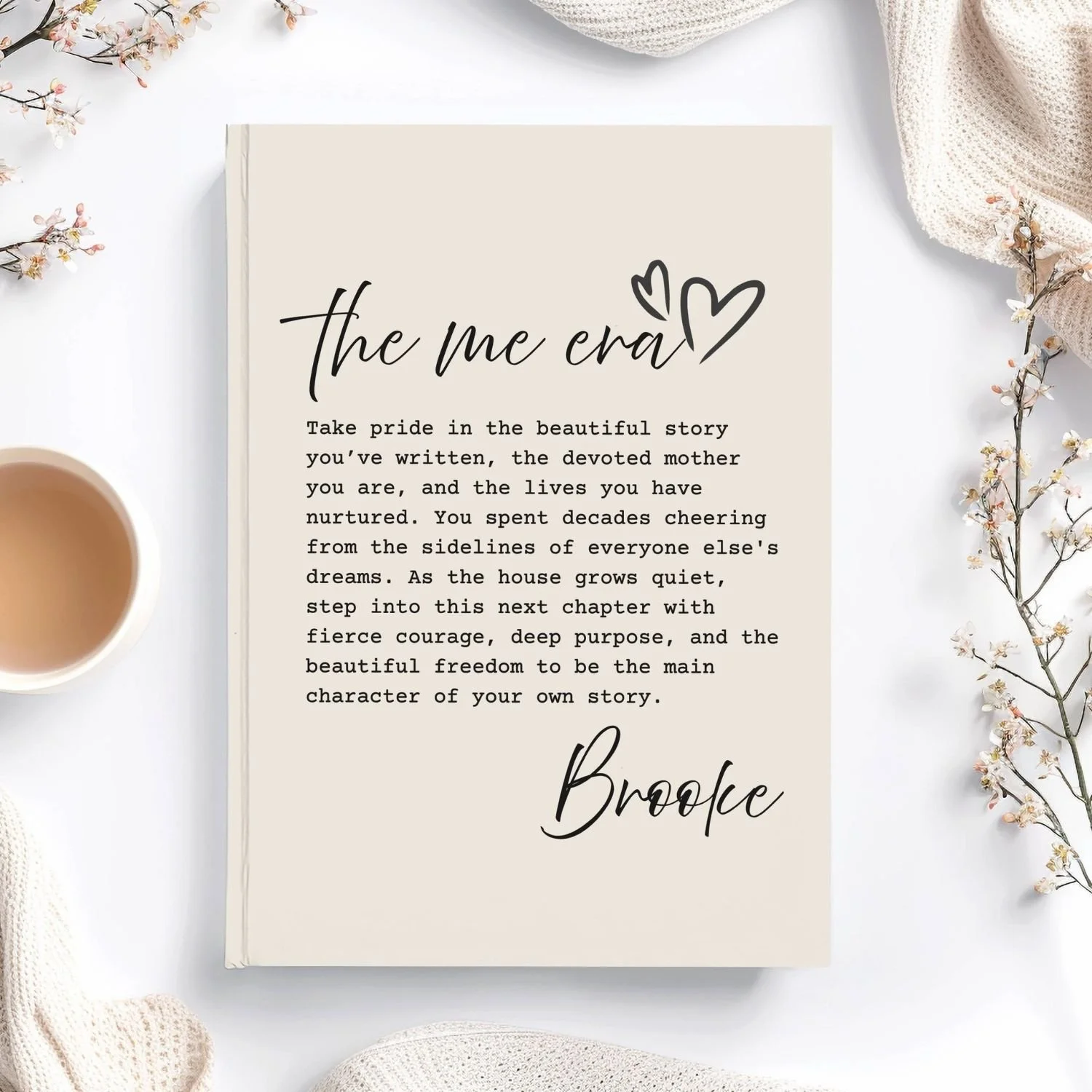 Personalized  "The Me Era" Custom Mother’s Next Chapter Hardcover Journal J25