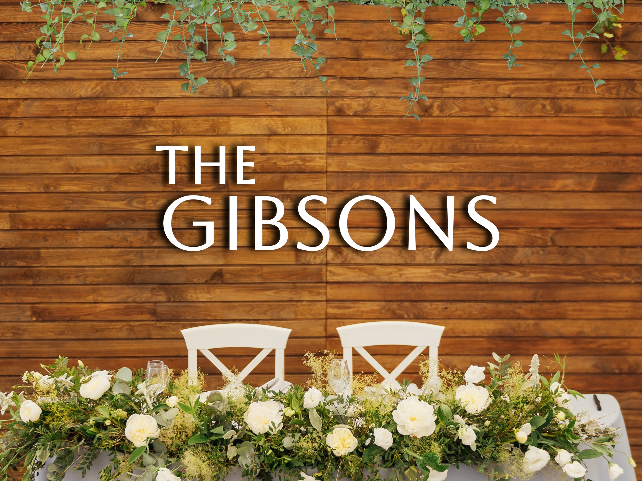 3D Wood Custom Last Name Sign for Wedding Backdrop  #5-FREE SHIPPING