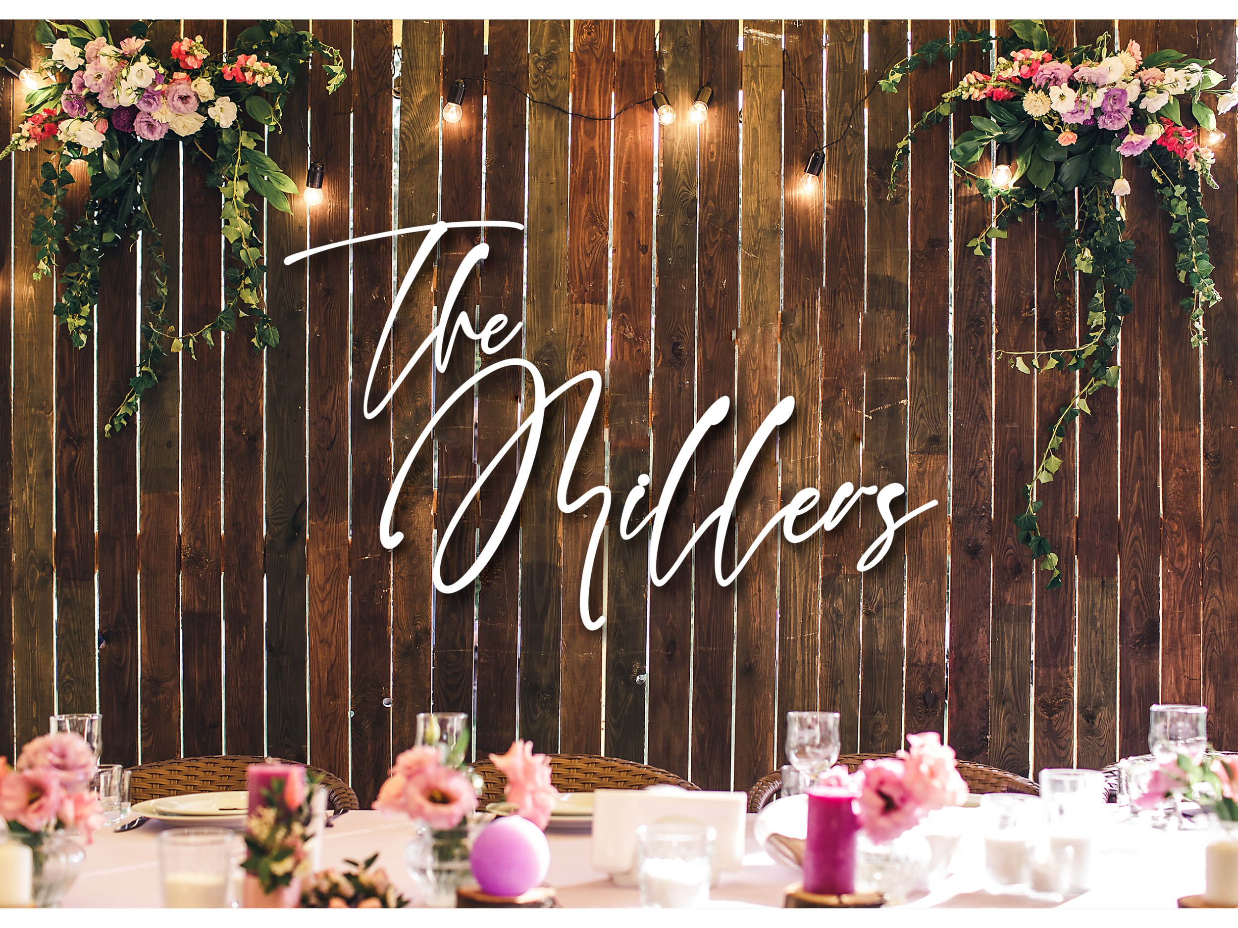 Custom 3D Wood Last Name Sign for Wedding Backdrop #13-FREE SHIPPING