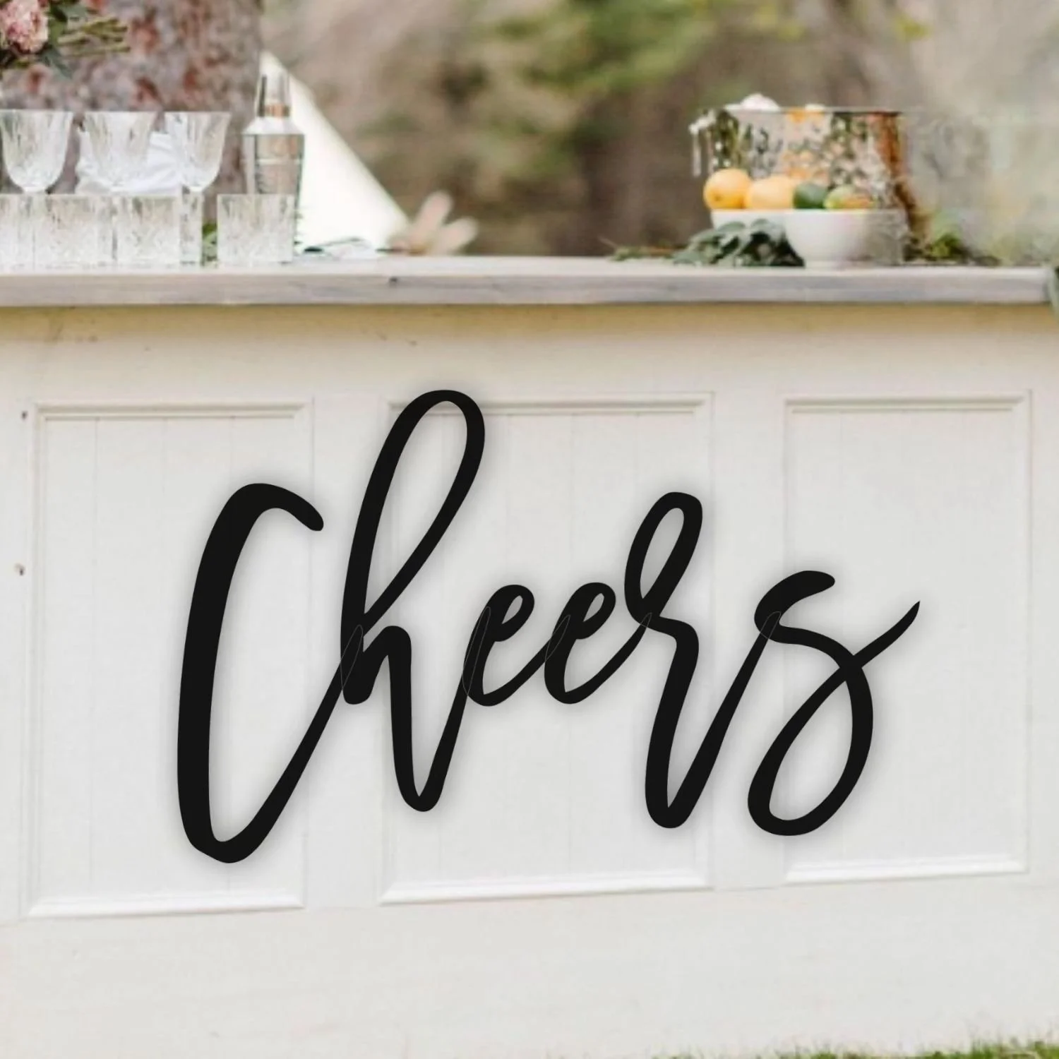 Cheers Bridal Shower Decor 3D Wood Sign #1 FREE SHIPPING