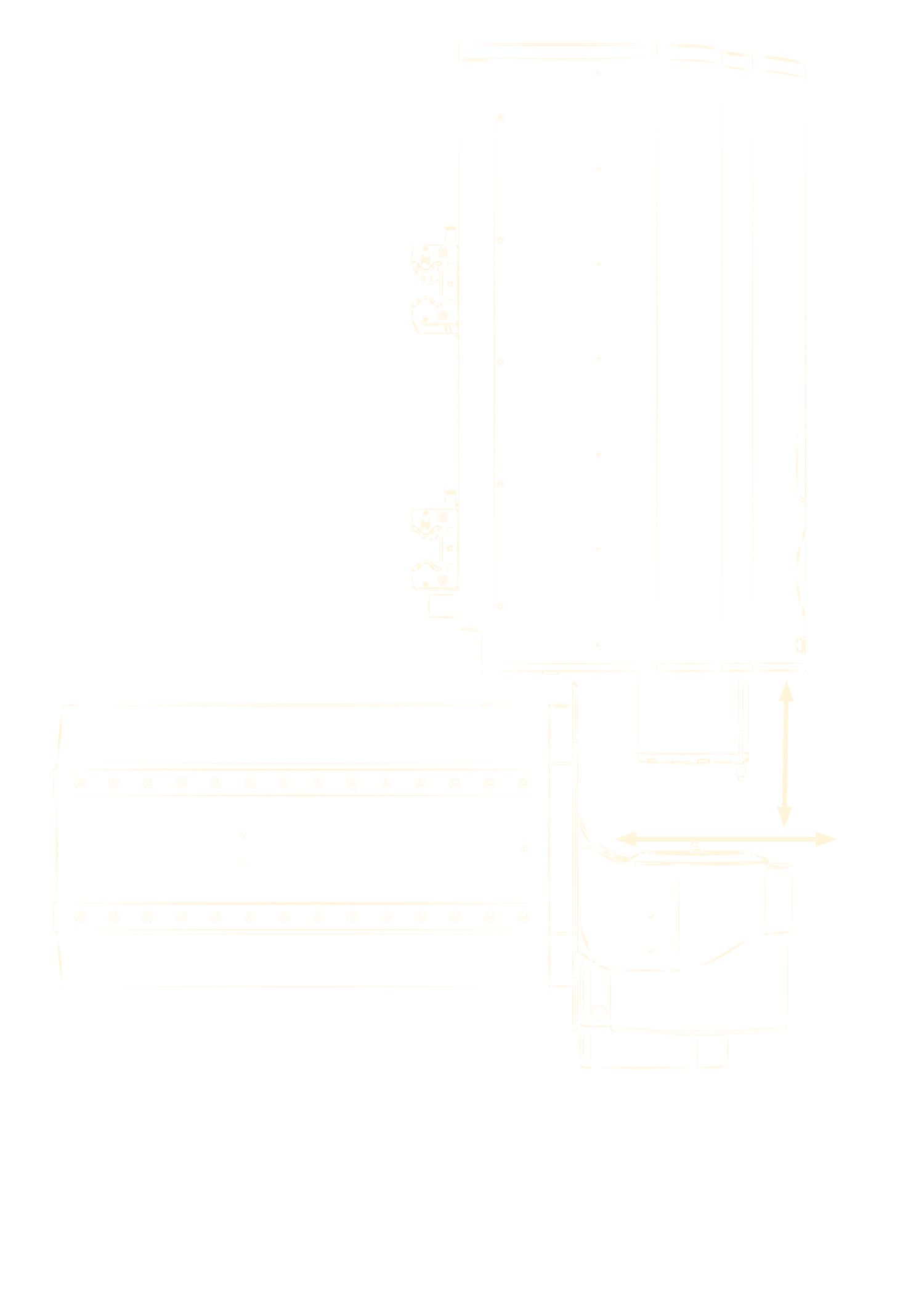 Plan technique d'une pièce mécanique avec dimensions et détails, vue latérale et vue de dessus.