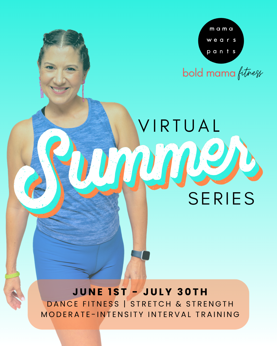 poster of a fitness woman coach