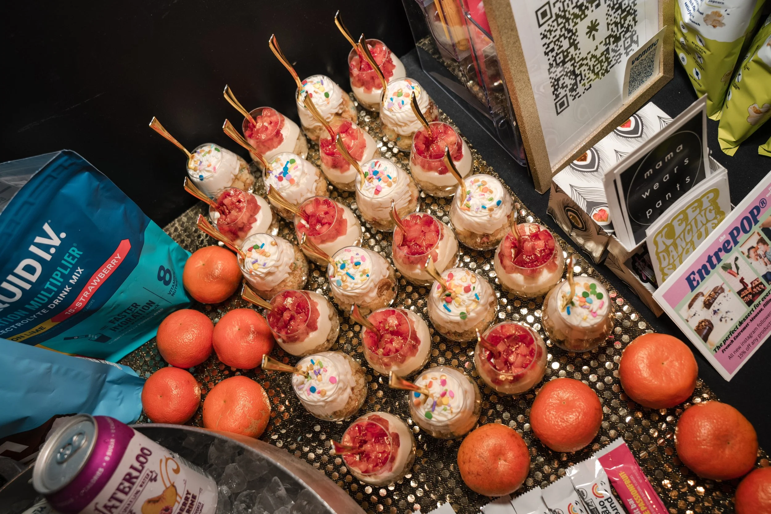 Foods Bold Mama Fitness events, Mama's Dance Party: Birthday Edition, hosted by Melissa Acosta from mama wears pants.