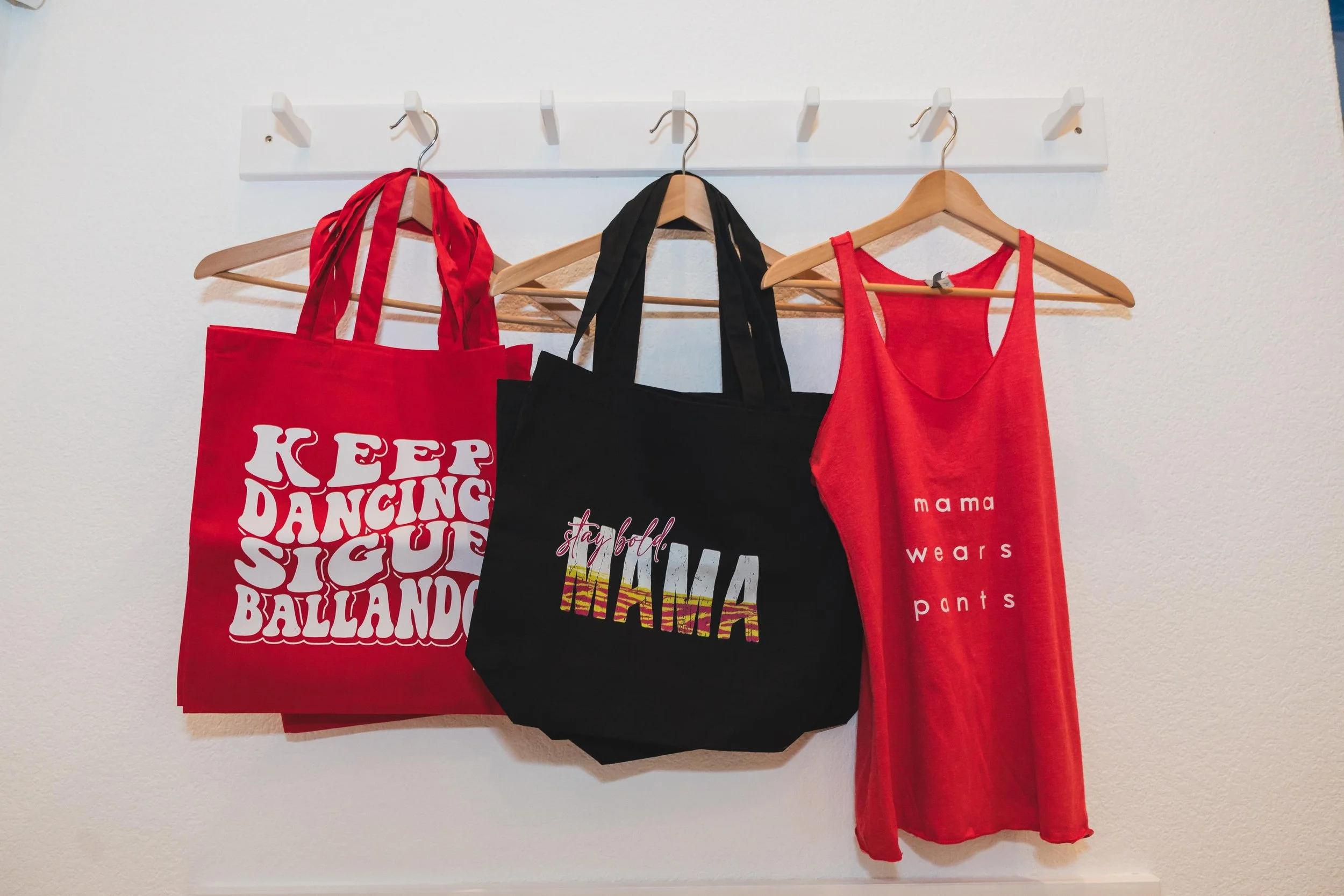 Merchandise, products, props, and other items from Bold Mamas Co. and Bold Mama Fitness. Wellness community and fitness classes for women hosted by Melissa from mama wears pants, Austin, Texas. 