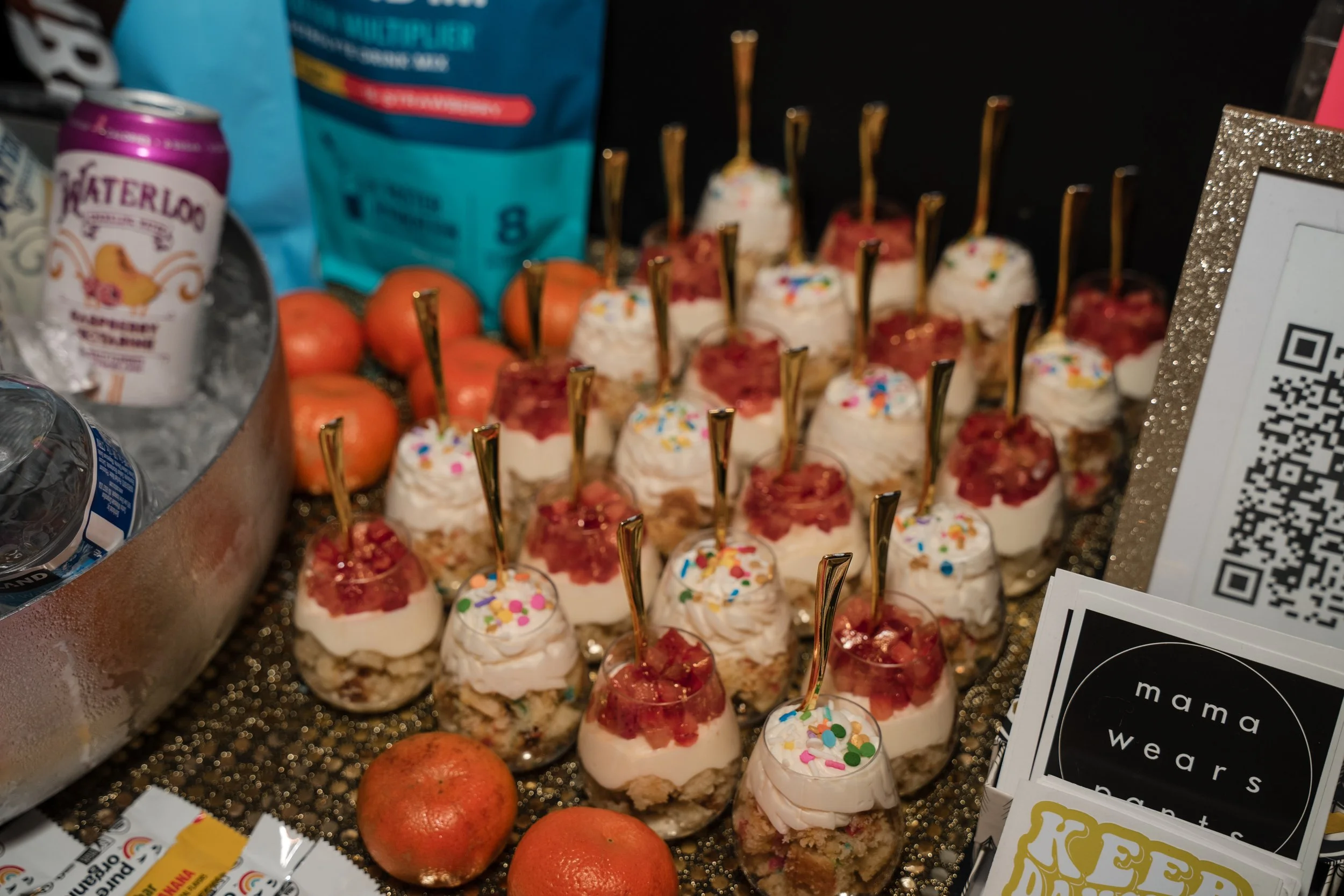 Foods from bold mama events such as Bold Mama Fitness events and Bold Mamas Co. event. Hosted by Melissa Acosta from mama wears pants.