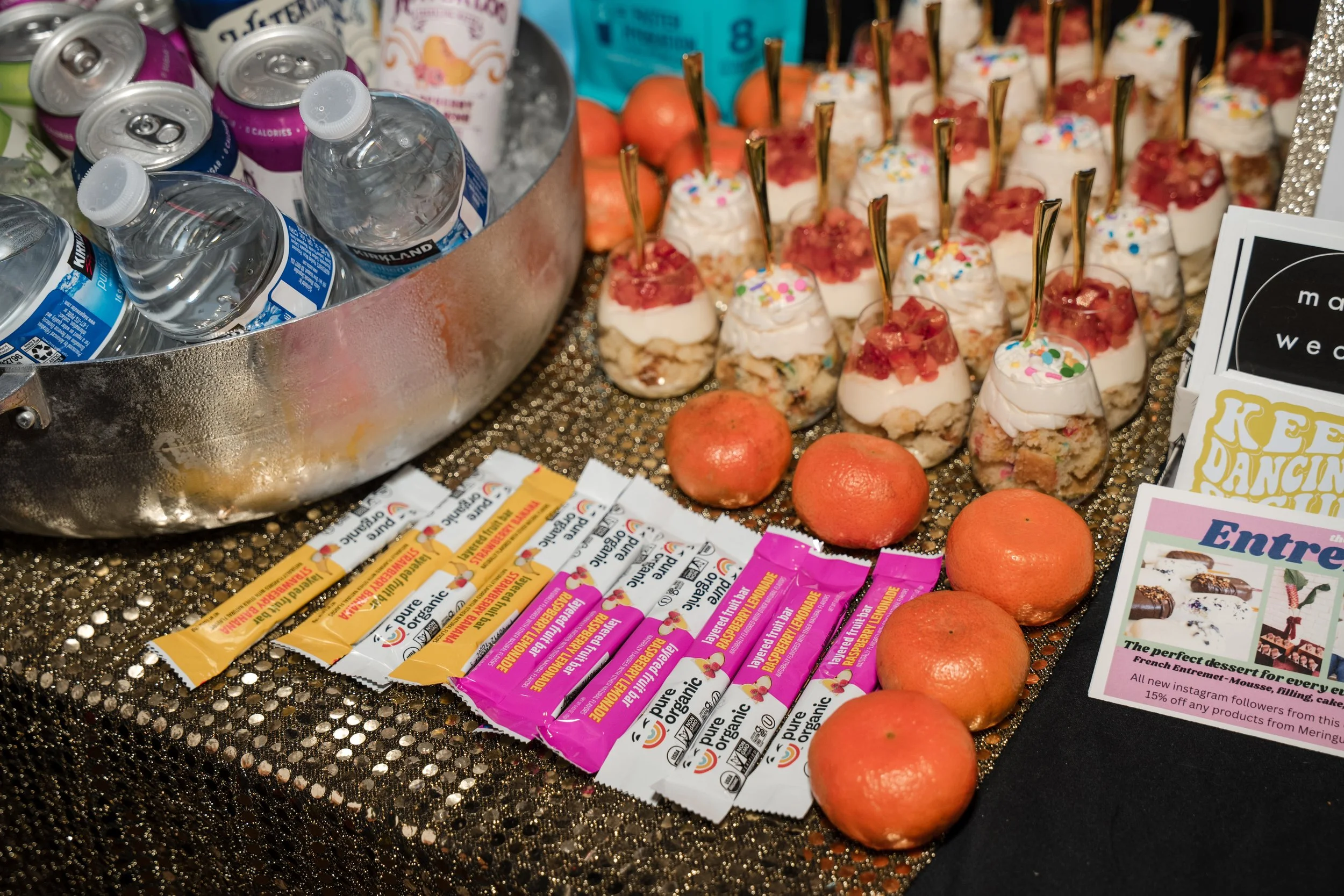 Foods from bold mama events such as Bold Mama Fitness events and Bold Mamas Co. event. Hosted by Melissa Acosta from mama wears pants.