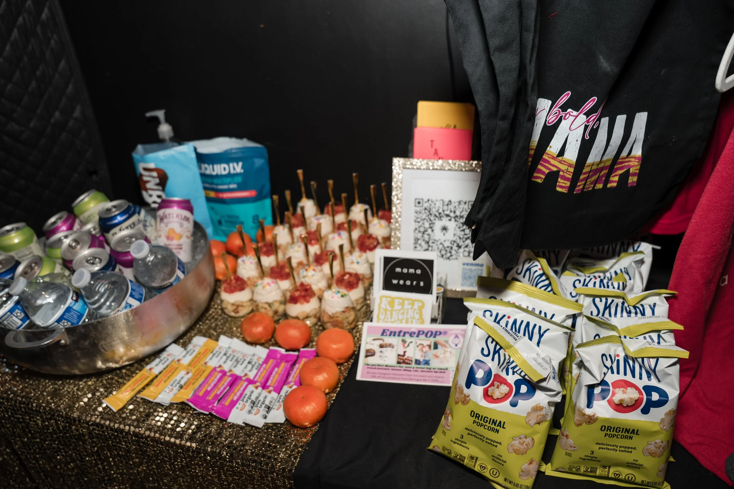 Foods from bold mama events such as Bold Mama Fitness events and Bold Mamas Co. event. Hosted by Melissa Acosta from mama wears pants.