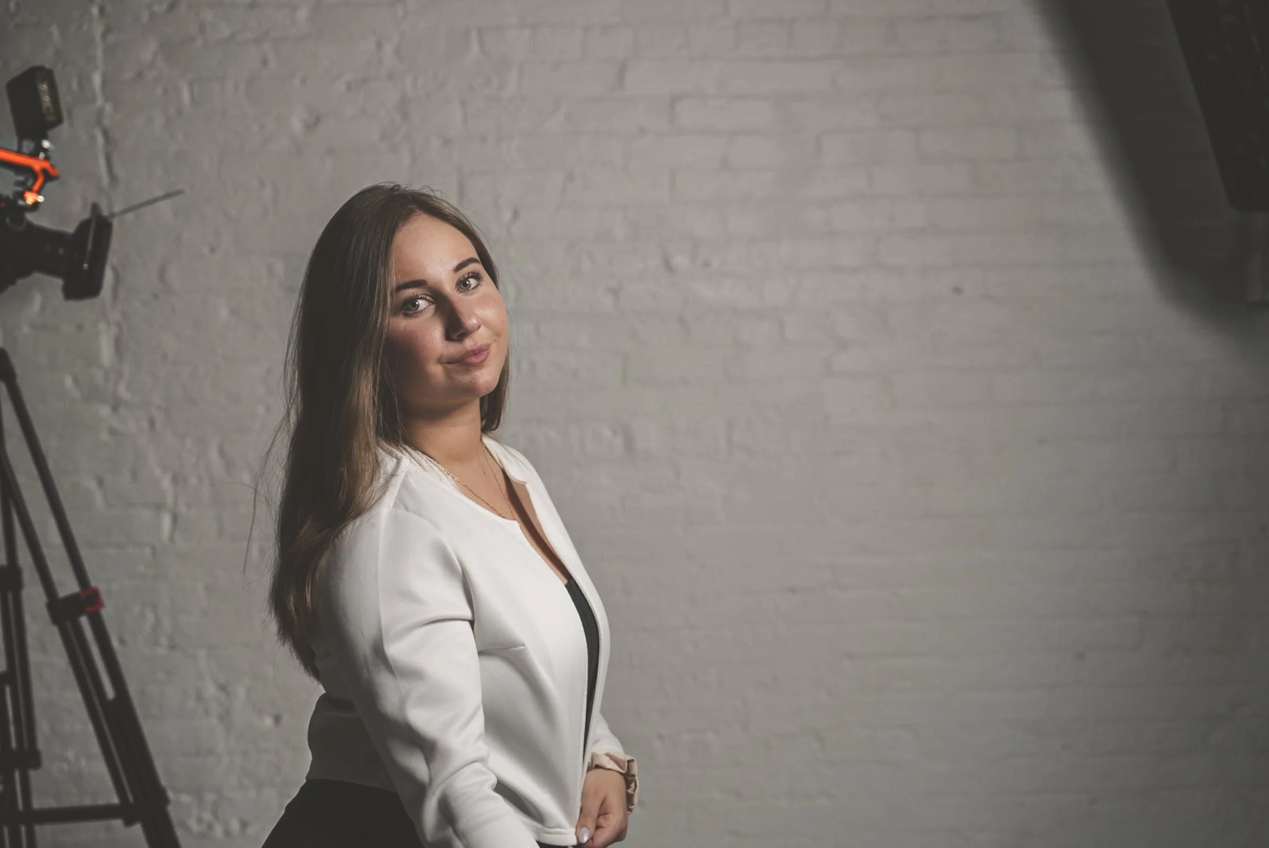 Portrait photography setup in Dayton Ohio studio