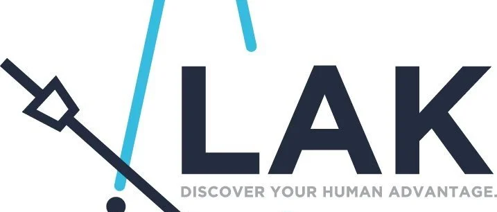 Logo for LAK with the tagline 'Discover Your Human Advantage'.