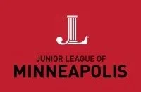 Junior League of Minneapolis logo with a red background and a white letter 'L' at the top