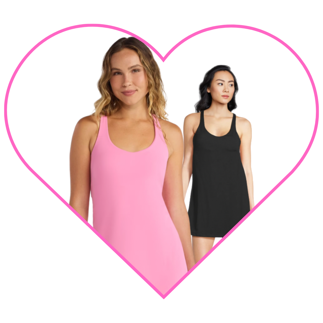 The Bubblegum Pink $25 Dollar Activewear Dress With Built In Bra and Shorts