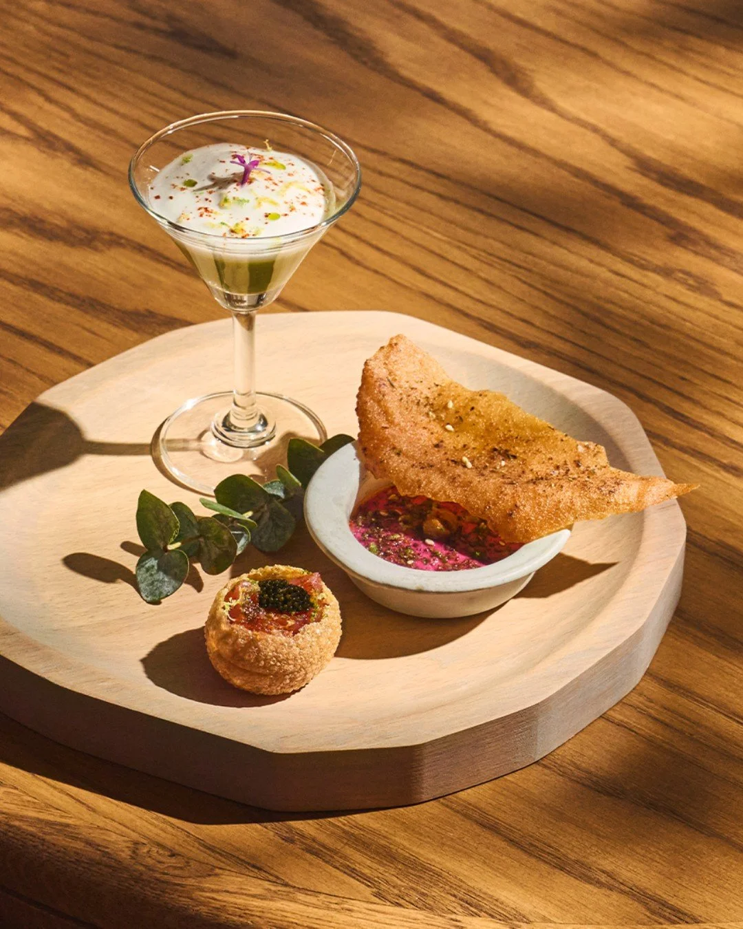 Your Golden Hour escape awaits. ✨ Indulge in our Taste of the Cyclades featuring signature bites and specialty cocktails every Sunday-Thursday, until 7:30PM. Available exclusively at the bar. See you soon! 🥂