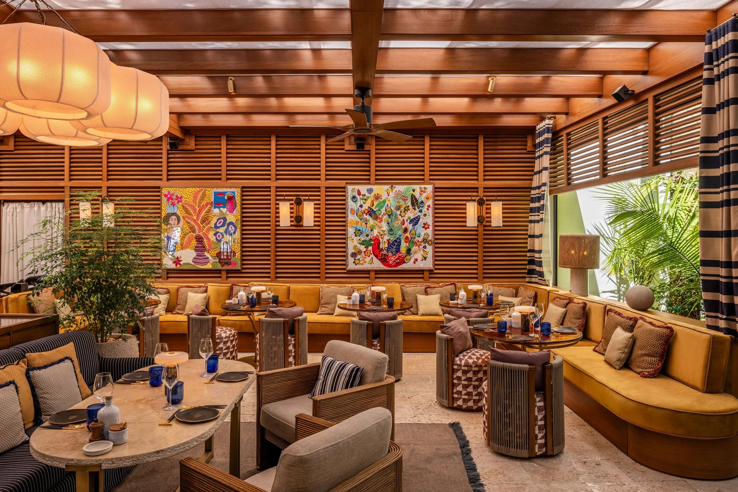 Members area for AVA Coconut Grove where people can dine for brunch and dinner.