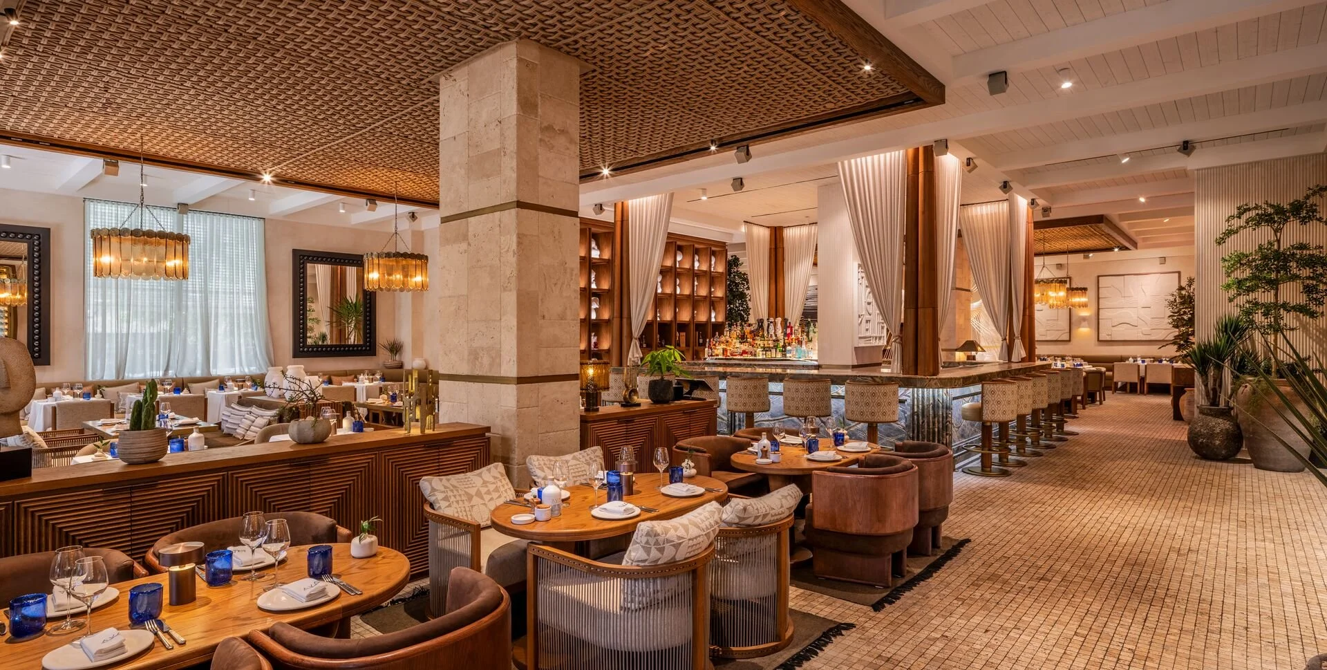 AVA Coconut Grove's indoor dining area.