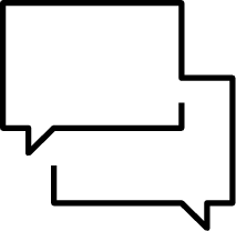 Geometric drawing of an outline square with sections divided by vertical, horizontal, and diagonal lines.