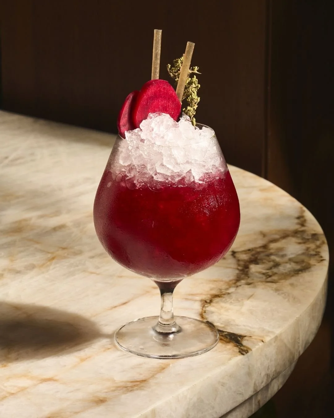 Introducing the Aegean Amber, our Mediterranean take on the classic Margarita. Silky, smoky, and beautifully balanced with earthy beetroot, fragrant Greek mountain tea, and smoky mezcal. Discover the newest addition to the bar at AVA Winter Park. #AV