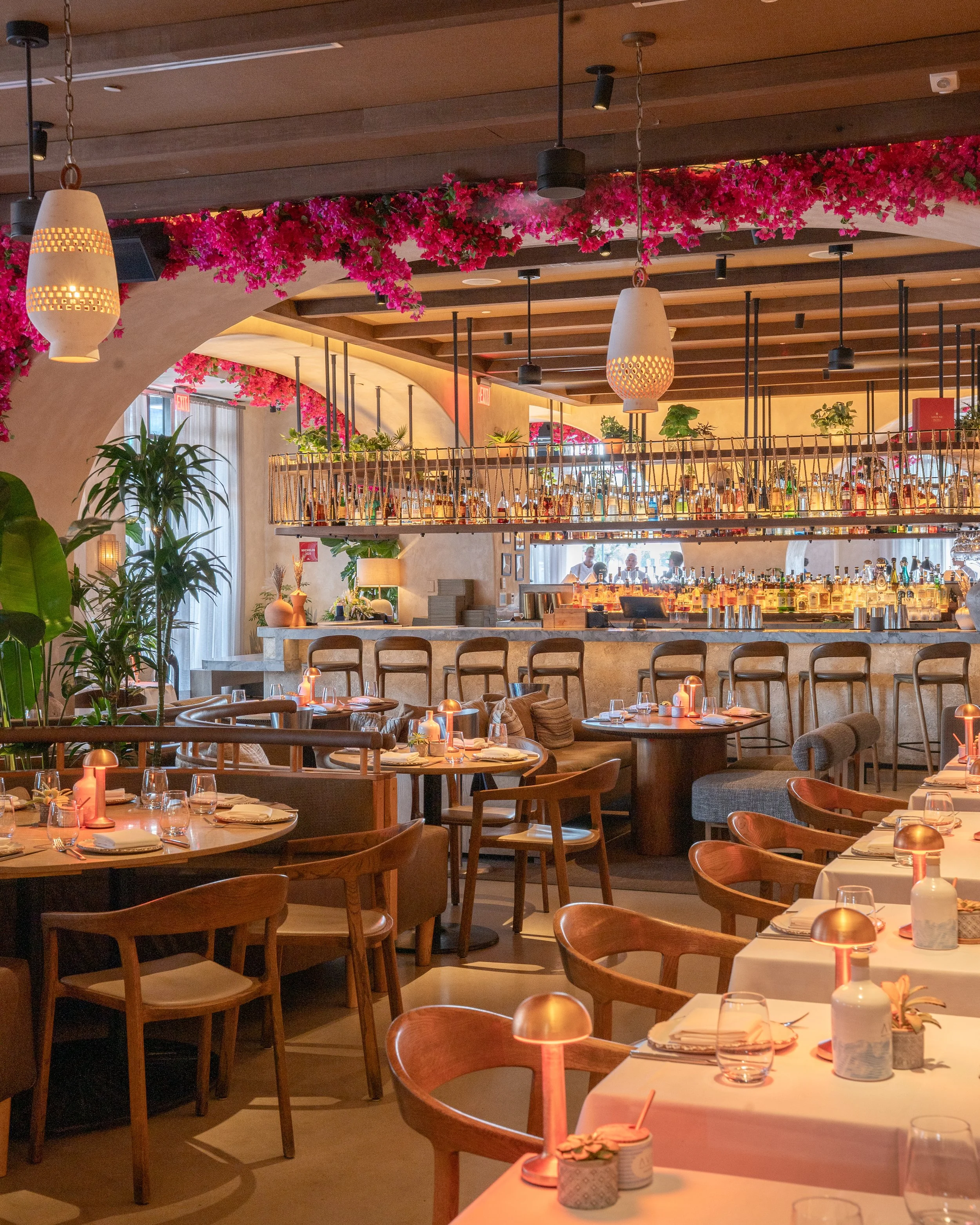 AVA Winter Park's dining area, perfect for Winter on the Avenue event located in Central Park.