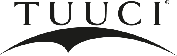 Close-up of the TUUCI logo in black text, with a curved underline underneath.