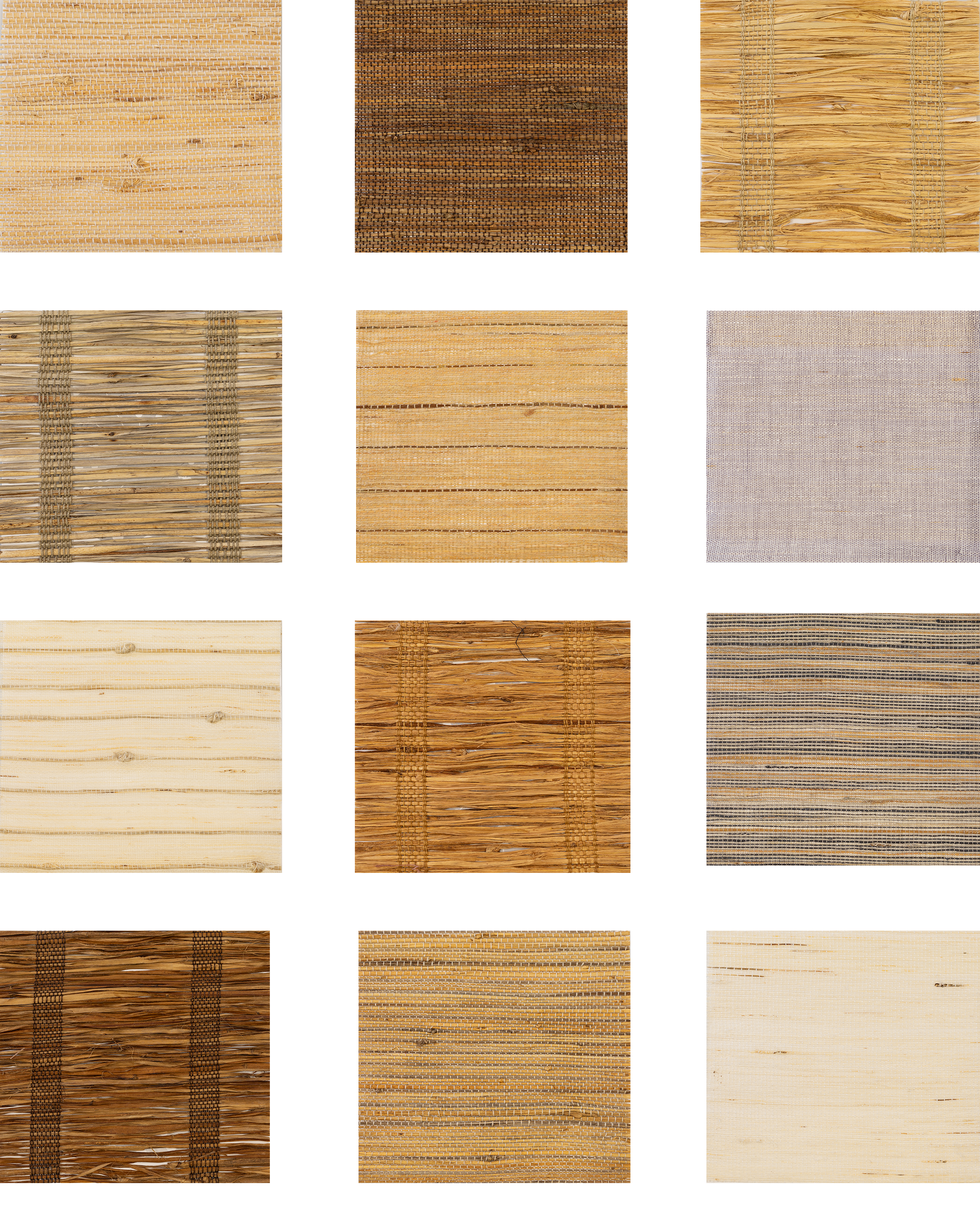 The image appears to be a collage of various woven and textured fabric or mat patterns, some with intricate weaving, and others with simple, plain textures, in different shades of brown, beige, and similar earthy tones.