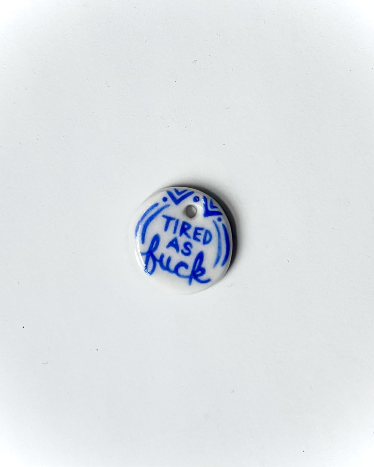 Not Okay Club-delft-porcelain-charm-swear-word-jewelry-fucking-tired-new-moms-ceramic.png