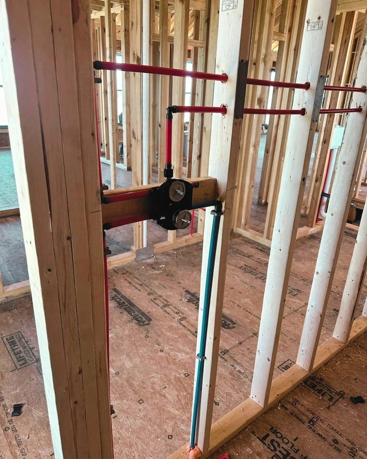 Rough-in plumbing for new home build by Bouldin Plumbing, Stuart VA